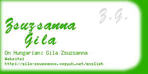 zsuzsanna gila business card